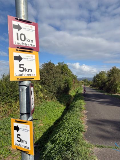 Laufstrecken im Sport- und Freizeitpark im Blumengarten